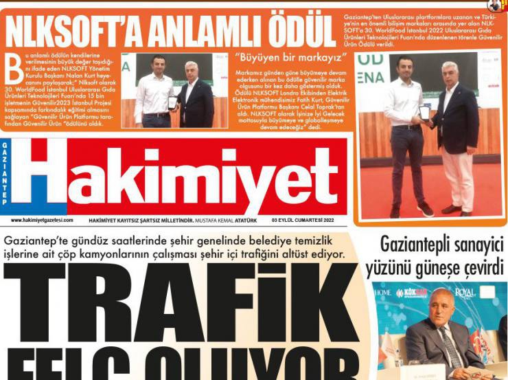 We were featured in the Hakimiyet Newspaper with the title 