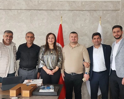 Midyat Chamber of Tradesmen and Craftsmen President Mr. M. Selim Yıldız and Midyat Agency Founder Tayfur Bey visited Nlksoft with his accompanying delegation.