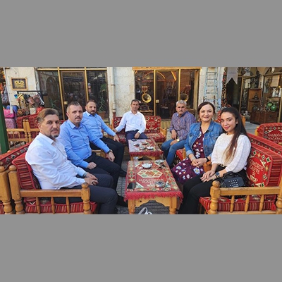 We met with Midyat District Governor Ahmet Solmaz, Midyat District National Education Director Abdulkadir ALTAY and Mardin Headmen's Federation President Mehmet Nas and Ak party district president Atilla Yaris in Gaziantep.