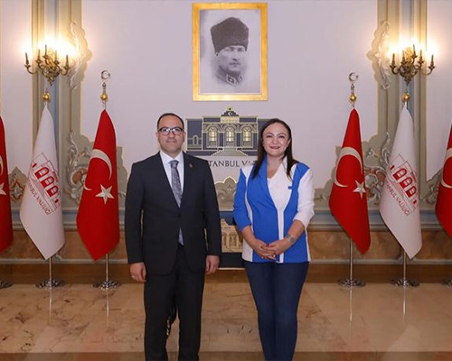 We visited Istanbul Governorship Private Secretary Mr. Aslan Tektaş in his office.
