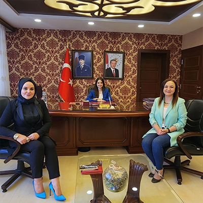 Today we visited our Oğuzeli District Governor, Mrs. Büşra Uçar, in her office.