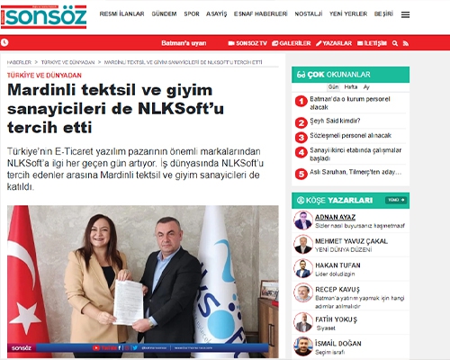 We took part in Batman Sonsöz Newspaper with the title 