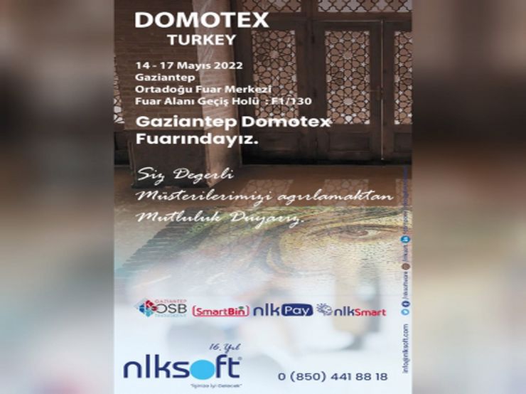 We are at Gaziantep Domotex Fair on May 14-17